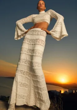 Shir Skirt White