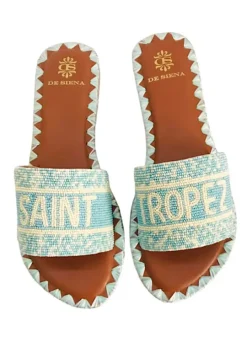 St Tropez Sandals Sky Blue