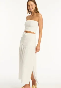 Sunset Beach Skirt White