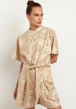 Triangle Embroidered Shorts