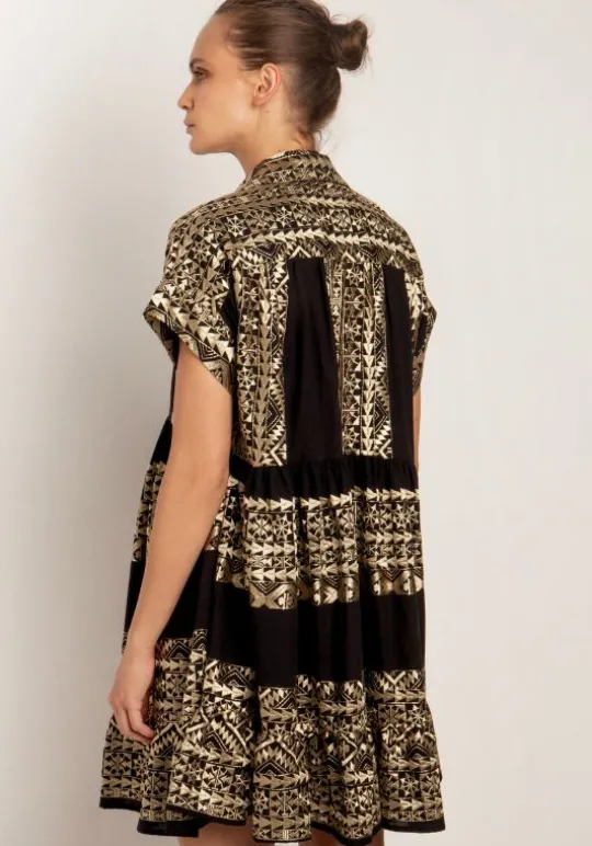 Triangle Mini Dress Black