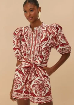 Tropical Cameo Romper