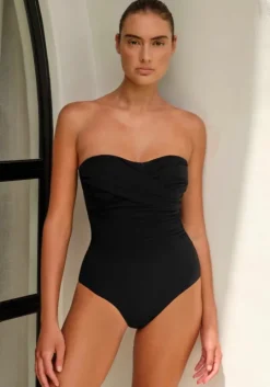 Twist Bandeau DD Swimsuit Black