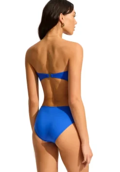 Twist Front Bandeau Bikini Azure