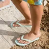 Wide Strap Flip Flops Mint