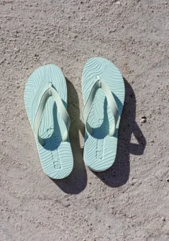 Wide Strap Flip Flops Mint