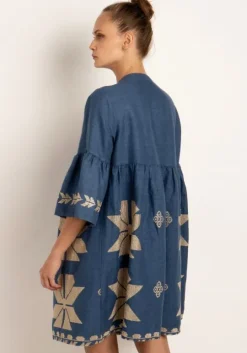 Windmill Mini Dress Indigo