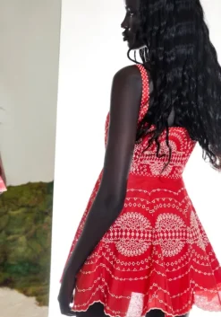 Winnie Dress Red Nelum