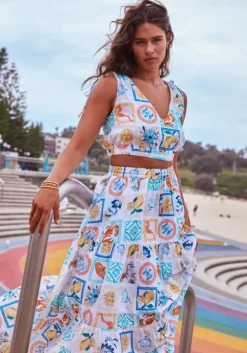Wish You Were Here Maxi Skirt