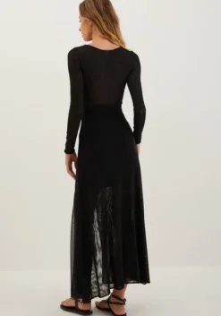 Yarin Long Dress Black