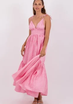 Yolanda Dress Pink Gingham